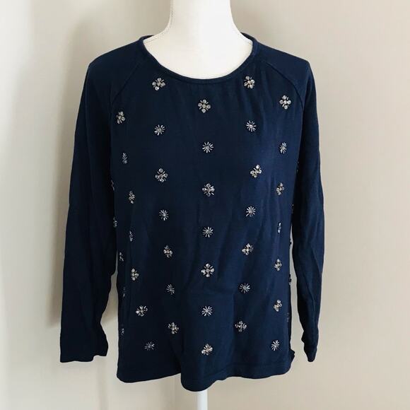 Coldwater Creek Jeweled Top - Picture 1 of 4